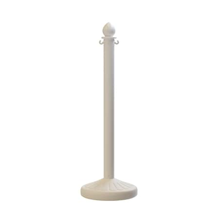 White Plastic Stanchion, 2.5 In Diameter